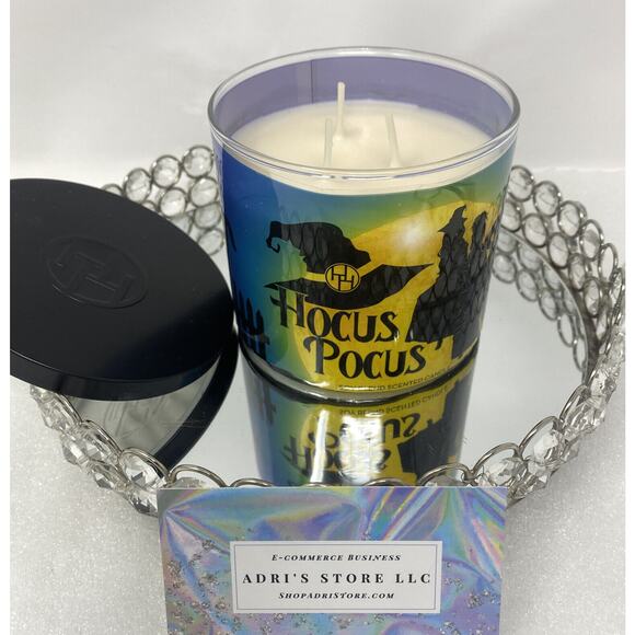 HALLOWEEN HOCUS POCUS SANDERSON SISTERS WITCHES 3 WICK CANDLE~NEW~NICE SCENT - Picture 3 of 6